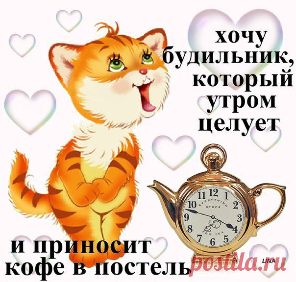 Хочу будильник,который утром целует!