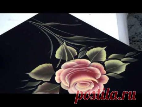 Pinceladas Decorativas: La Rosa - YouTube