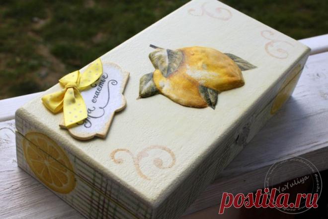 Создание объемных лимонов / Декупаж / Декупаж. Мастер-классы