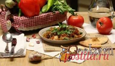 Чахохбили с курицей и пшеничными лепёшками фото рецепт приготовления