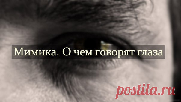 «Мимика. О чем говорят глаза» • Искусство здоровой жизни