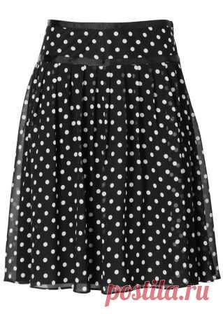 Юбка красный чили/экрю в горошек - BODYFLIRT купить онлайн - bonprix.kz