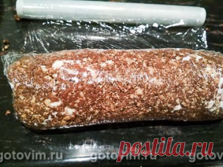 Рулет из печенья и творога без выпечки. Рецепт с фото / Готовим.РУ