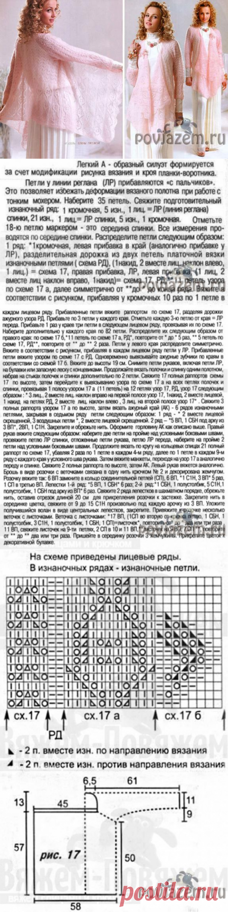 Жакет спицами «Ярославна»