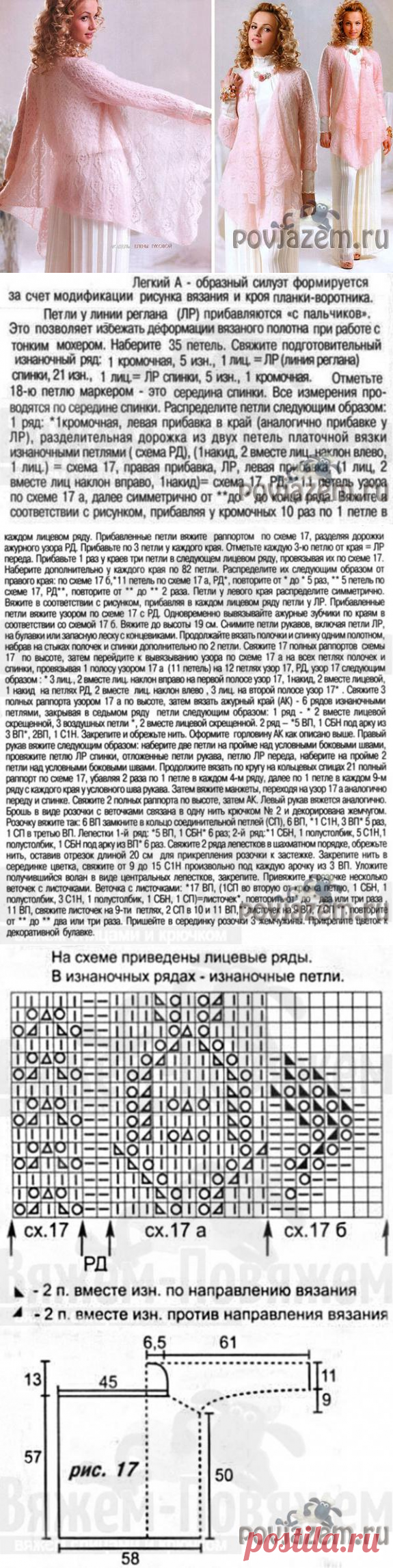 Жакет спицами «Ярославна»