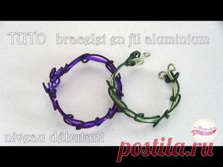 [ tuto ] bracelet en fil aluminium #1 ( niveau débutant )