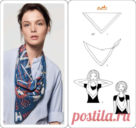 Как носить шелковый платок этой осенью — BurdaStyle.ru