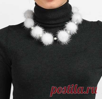 Бусы из меха норки (22) - Стильные женские украшения из меха норки - бусы,браслеты,ожерелье