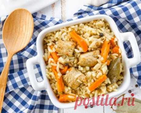 Плов с курицей и морковью