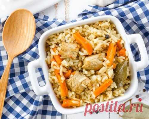 Плов с курицей и морковью