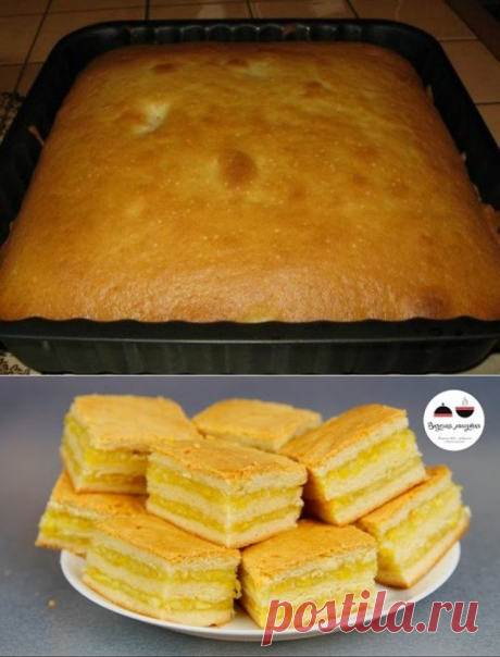 Воздушный и безумно вкусный пирог на скорую руку: не стыдно и к праздничному столу предложить