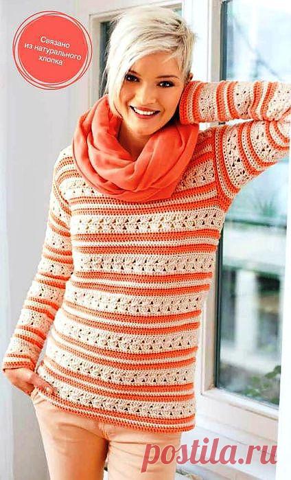 Пуловер: весенняя пастель.