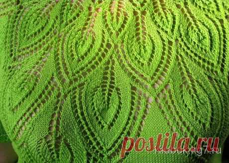 Красивая кокетка спицами.