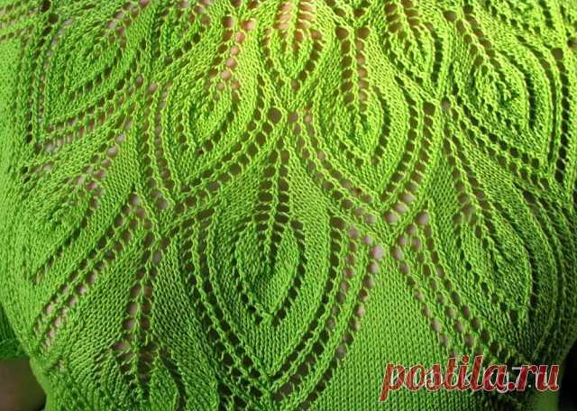 Красивая кокетка спицами.