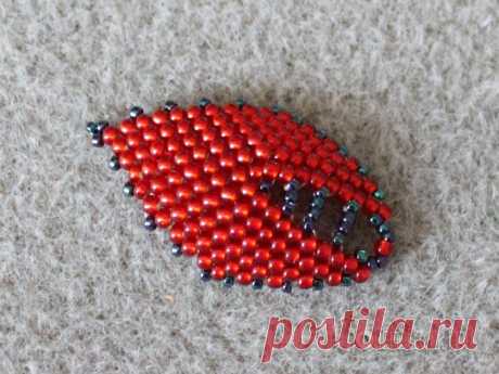 Плетение оригинального колье с листиками — DIYIdeas