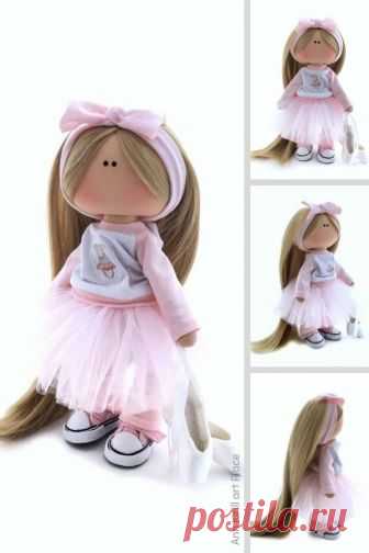 Portrait Art Doll Baby Room Rag Doll Nursery Fabric Doll