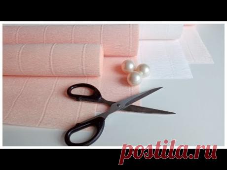 DIY 🤩 ВАМ ПОНРАВИТСЯ!🔥 2 ШИКАРНЫЕ ИДЕИ из БЕЛОЙ и РОЗОВОЙ гофрированной бумаги. Alesya Gor