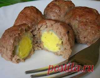 Лучшие кулинарные рецепты : Мини-зразы с начинкой