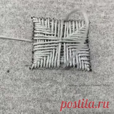 Простой и красивый способ зашить дырку