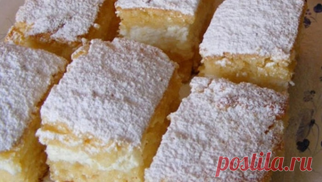 Пирог с йогуртом и лимоном