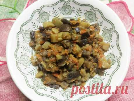 Картофельное рагу из кабачков и баклажанов с лесными грибами