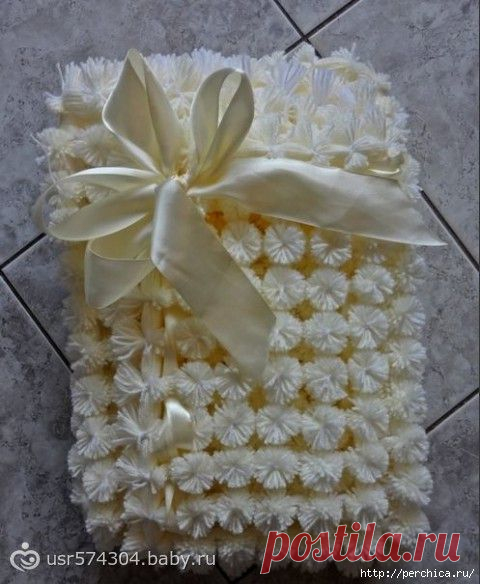 Как сделать плед из помпонов за один день - 3 мк