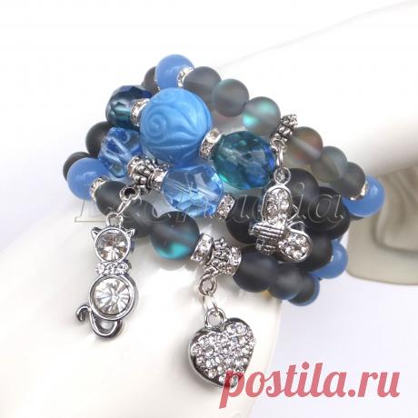 Браслет из опала (имитация)