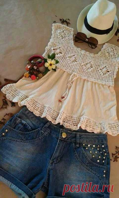 Соединяем ВЯЗАНИЕ и ШИТЬЕ, идеи на лето! | Вязание Крючком | Дзен