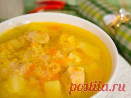 Суп с индейкой и пшеном