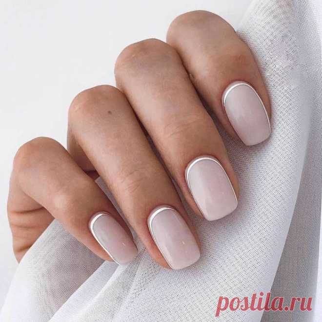 Матовый свадебный маникюр (69 фото)