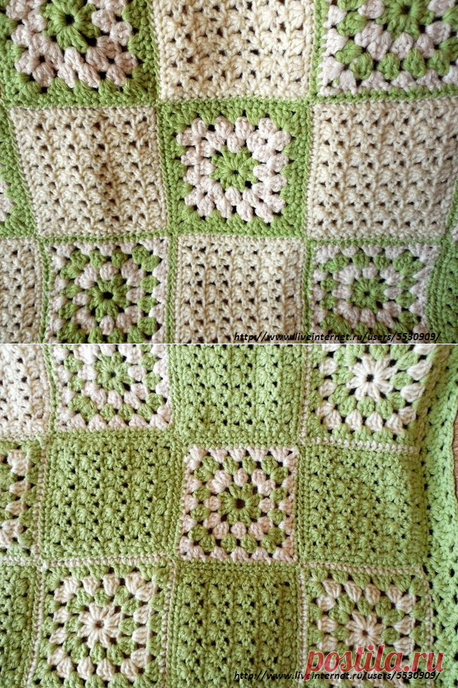 Детский плед из мотивов. - Nebka.Ru