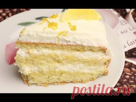 Лимонный торт.  Очень нежный и вкусный