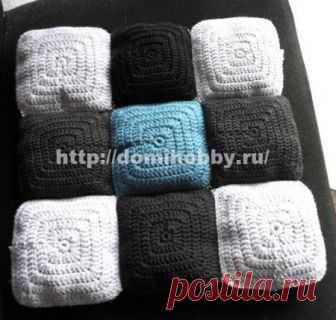 Подушка - сидушка крючком