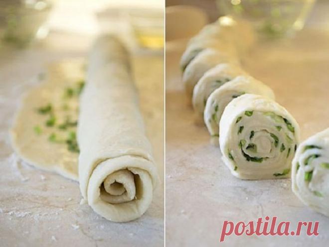 Китайский рецепт вкусных луковых лепешек: достаточно всего лишь 3 ингредиента Вкуснейшее блюдо ″из топора″!