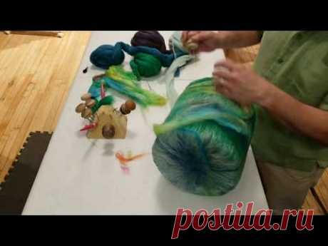 Needle to wet felt hat tutorial - YouTube
