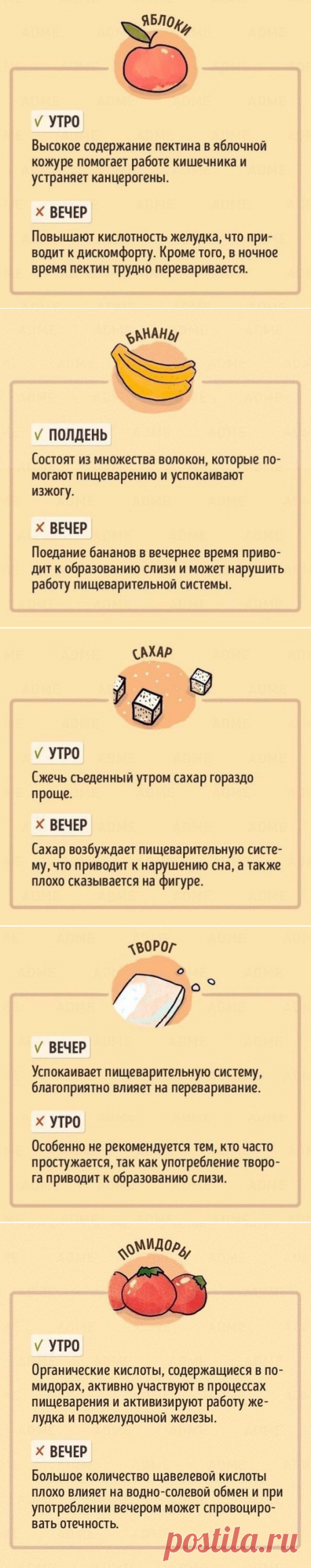 В какое время лучше есть те или иные продукты — Всегда в форме!