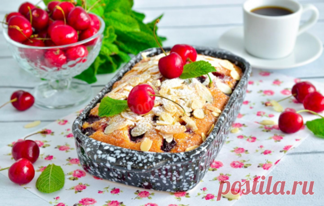 Венский пирог с вишней🍒🍒🍒 рецепт простой, а получается всегда очень вкусно