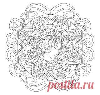 Мандалы для живописи: Мандала модерн