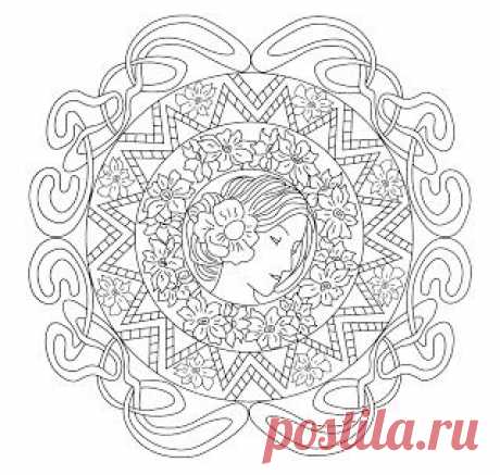 Мандалы для живописи: Мандала модерн
