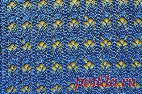 Узор крючком на заметку мастерице