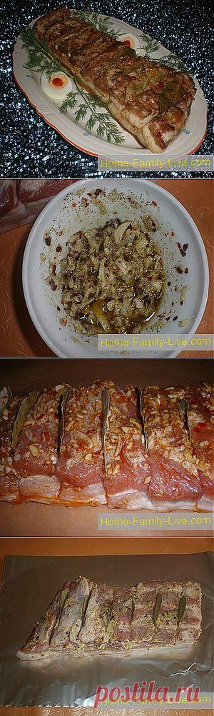 Брюшина в духовке - Кулинарные рецепты