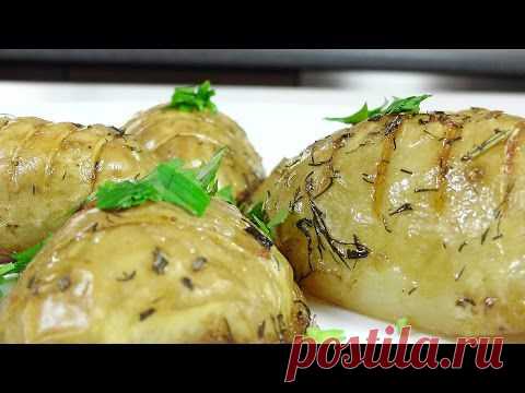 Картофель запеченный с зеленью