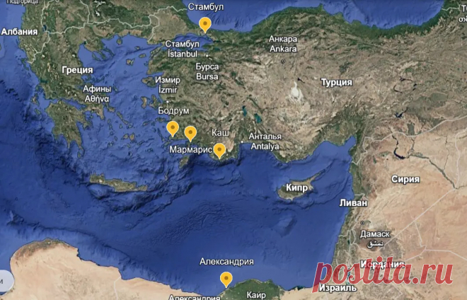 Морской круиз «Турция – Египет» на лайнере Aroya