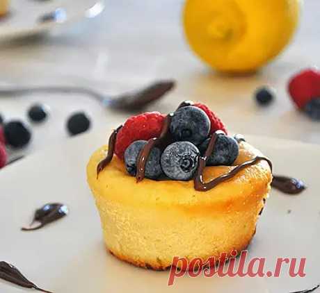 Мини-кексы с рикоттой и ягодами: пошаговый, фото рецепт