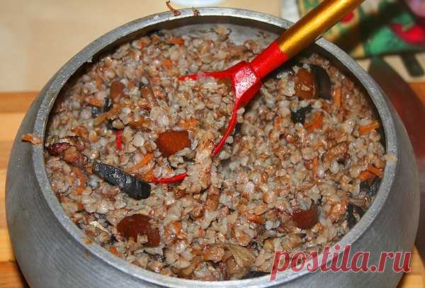 ПЕЧЁНАЯ ГРЕЧНЕВАЯ КАША С ГРИБАМИ И ГРУДИНКОЙ | Блог Grand | КОНТ