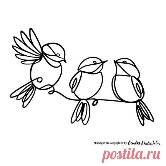 continuous line drawing — Art tidbits, ideas, mentions, and things worth sharing — Kendra Shedenhelm