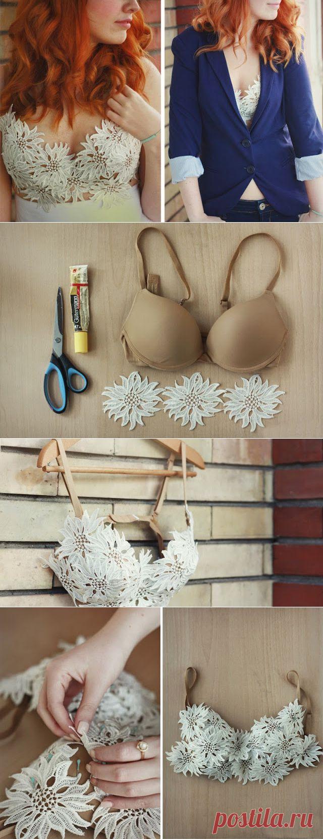 KoloDIY: Укороченный кружевной топ своими руками