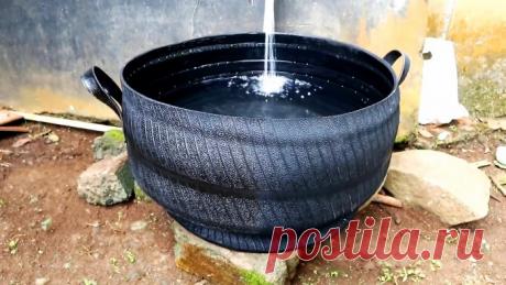 Как сделать бак для воды из старой покрышки | Сделай Сам - Своими Руками | Пульс Mail.ru Старые изношенные покрышки можно использовать по-разному, даже применять для изготовления герметичных емкостей для хранения воды. Такие баки...