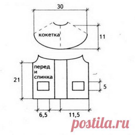 Круглая ажурная кокетка сверху для взрослых и детей мастер-класс