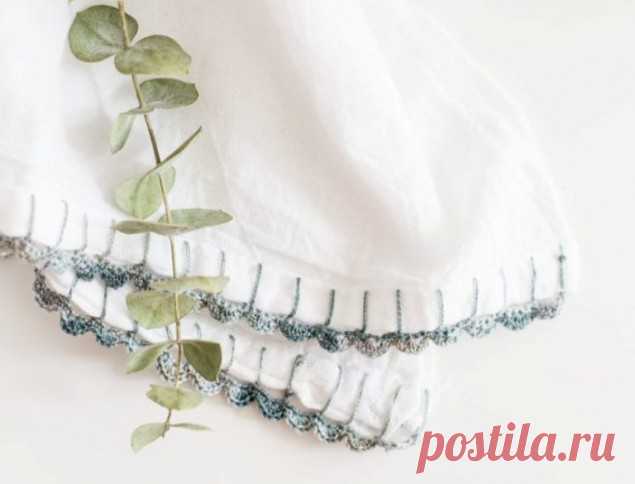 Как декорировать кухонное полотенце - 5 мастер-классов для вязальщиц